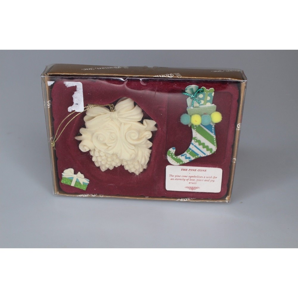 roman,inc pine cone christmas ornaments 74622